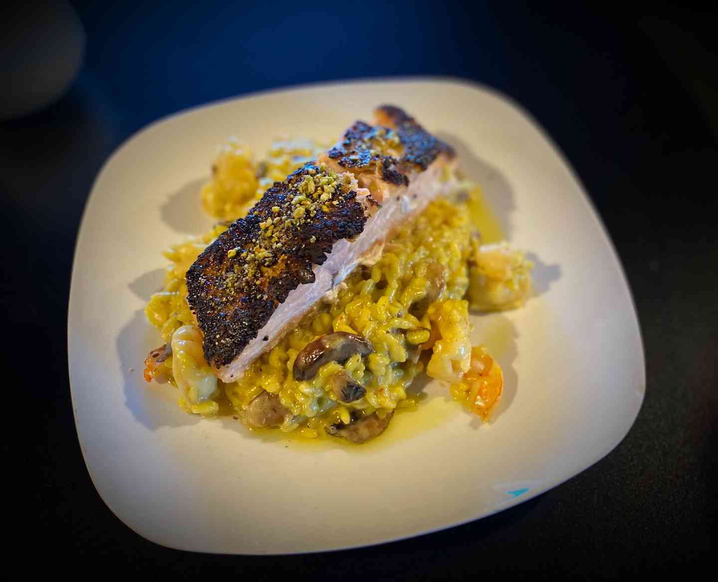 Pistacho-Crusted Salmon