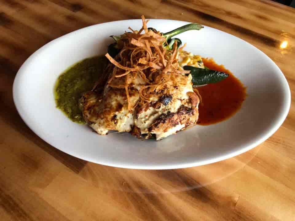 Southwest Chicken Stuffed Poblanos