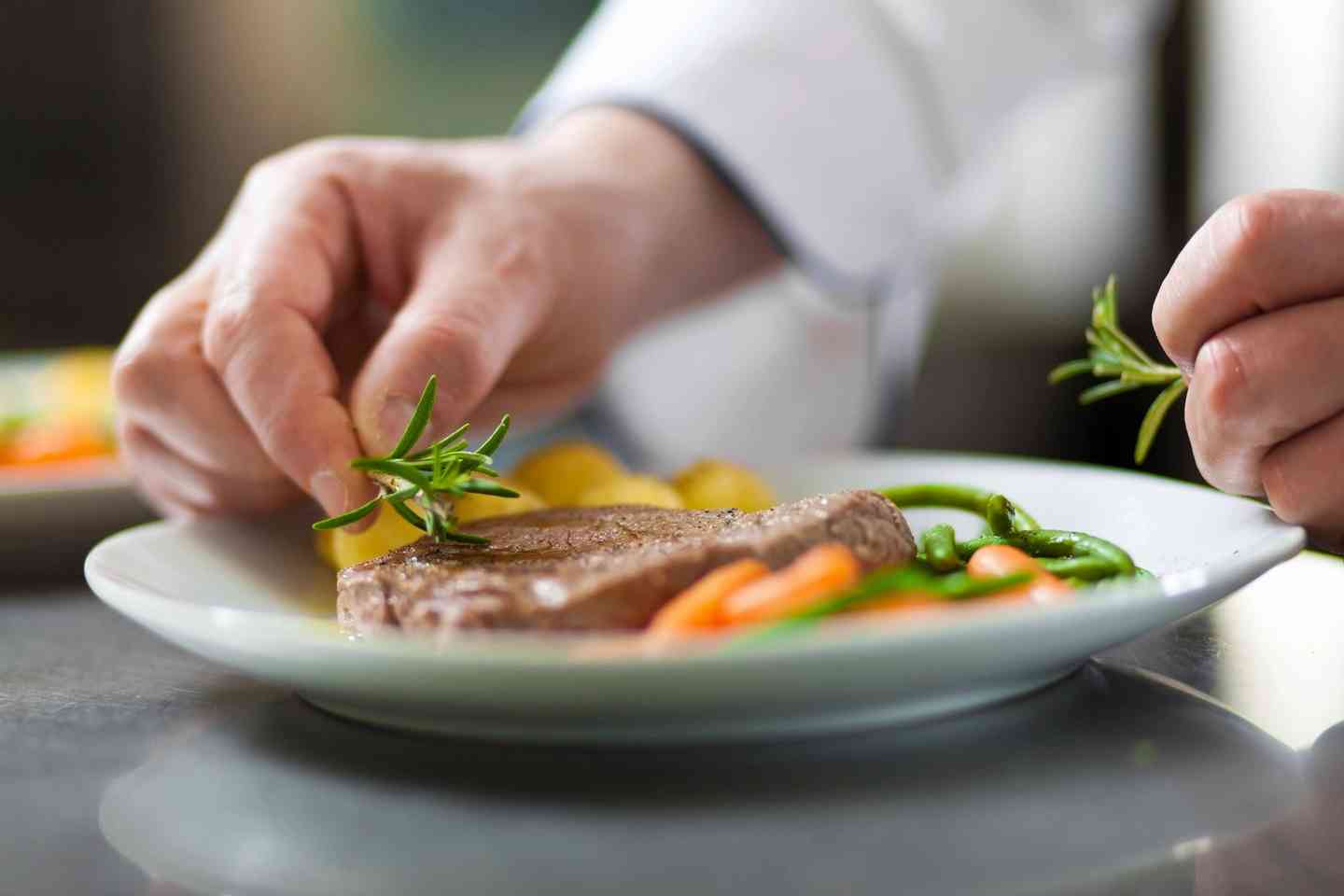 herbs and meat