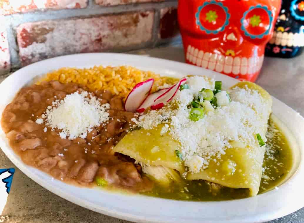 Chicken Verde Enchiladas