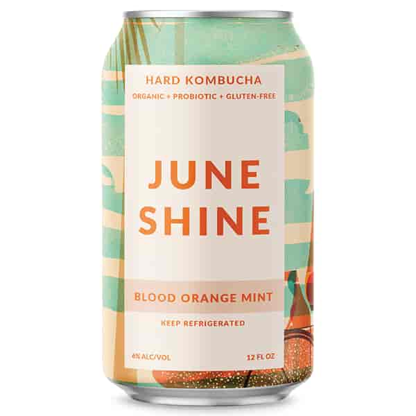 June Shine Blood Orange Mint (Hard Kambucha) (12oz. Can)