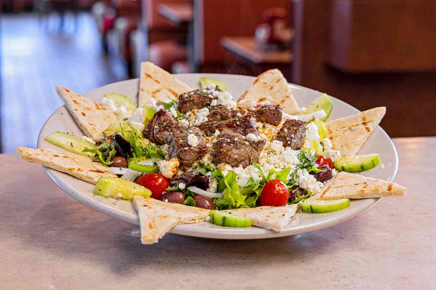 Settler's Greek Souvlaki Salad