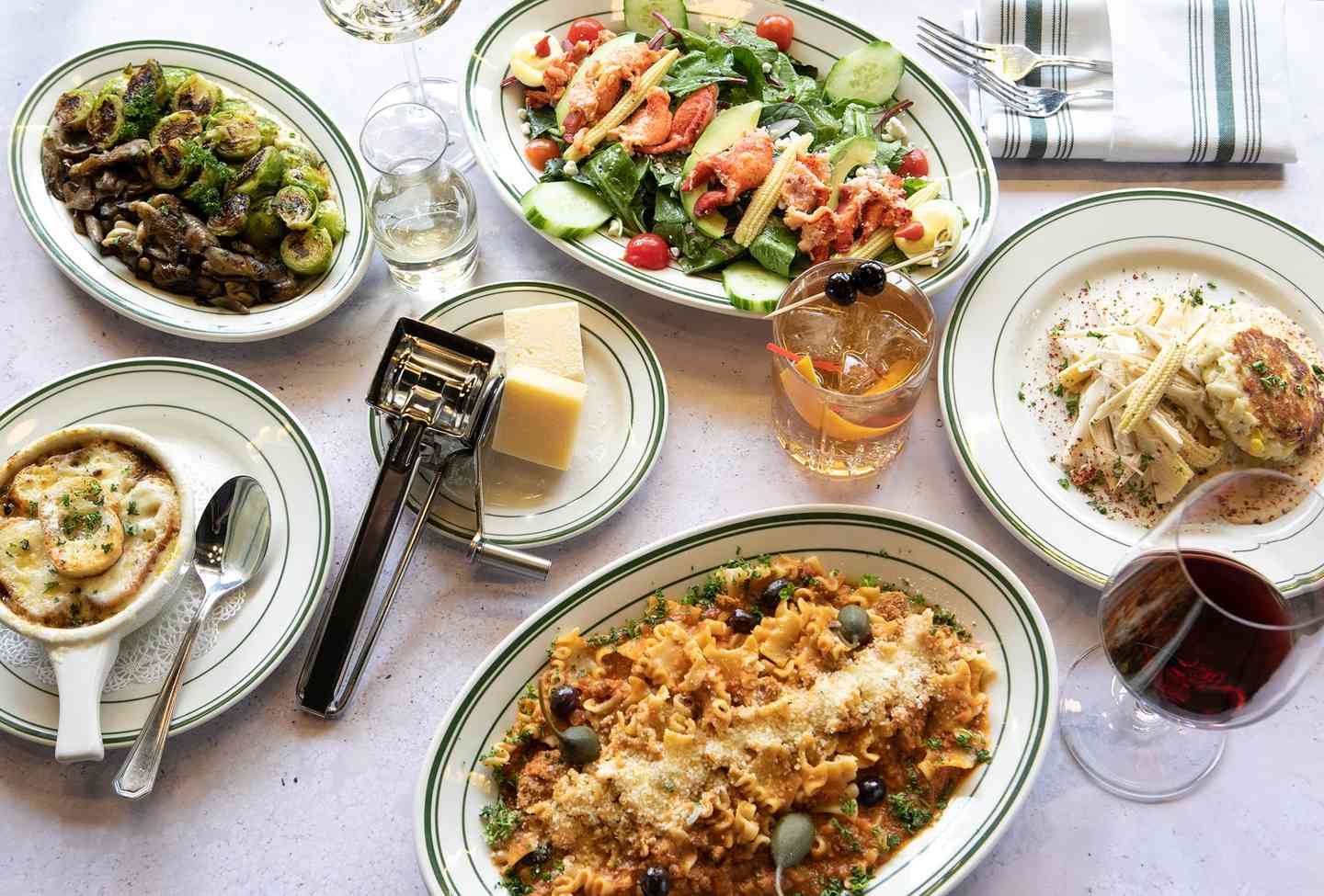 spread of dishes