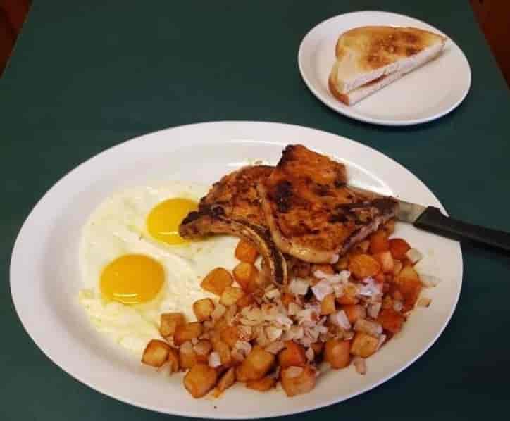 Pork Chops and Eggs