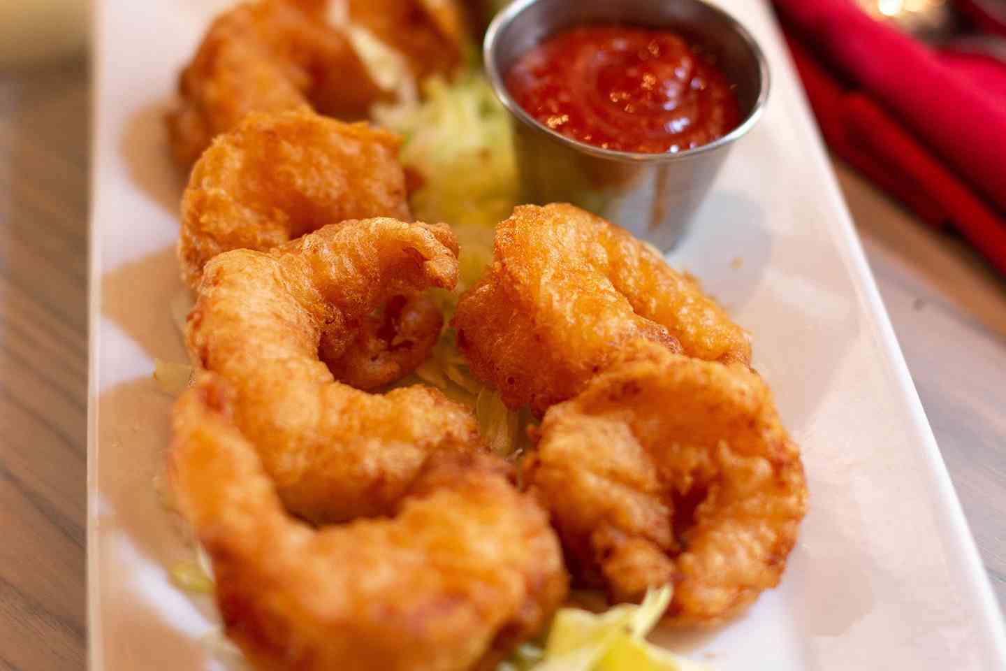 Beer Battered Shrimp - Dine In During Covid - Saltwater Grille CT