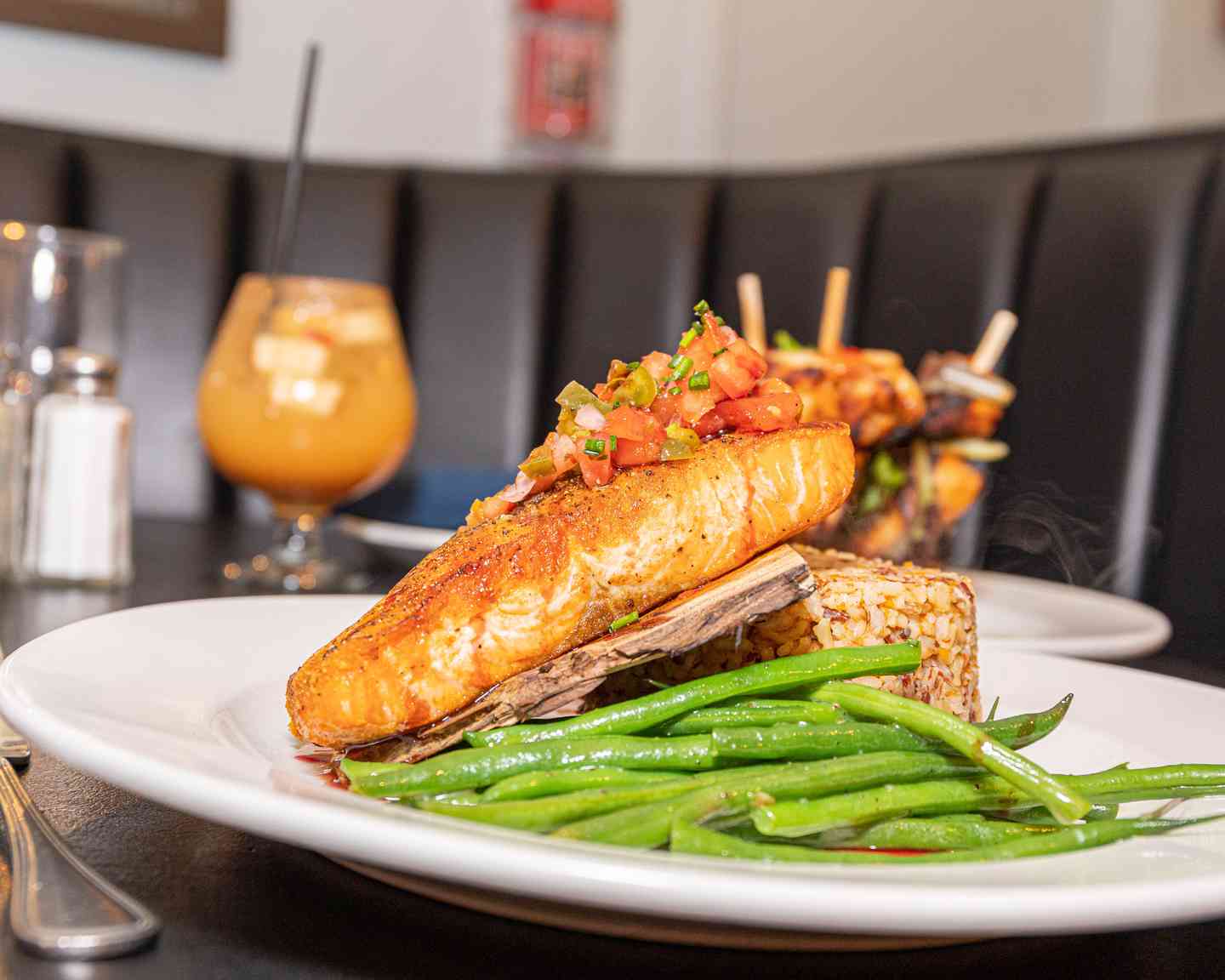 Cedar Planked Salmon Poivre