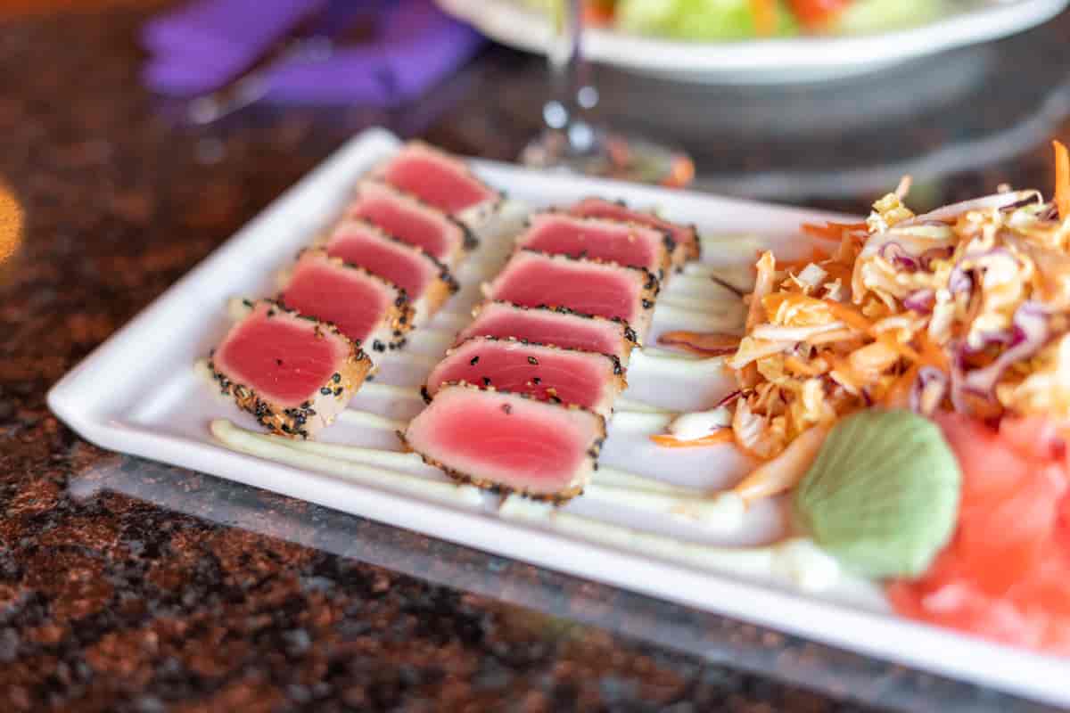 sesame encrusted ahi tuna