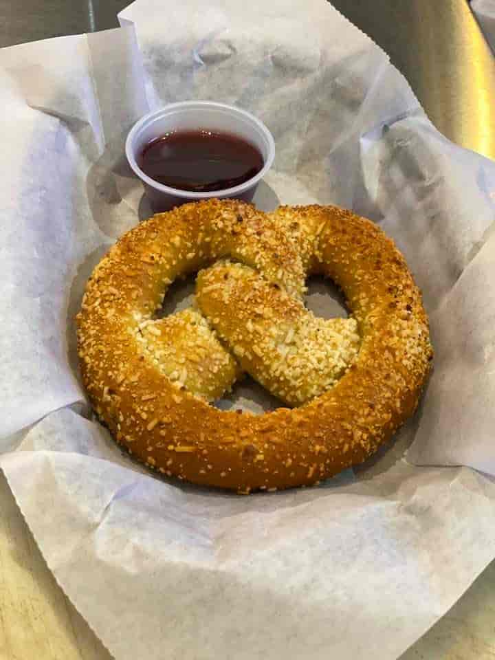 Baked Jalapeno Cheese Stuffed Pretzel