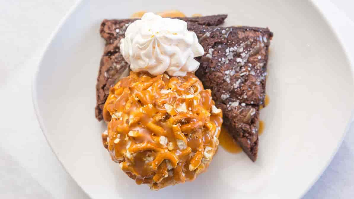 Salted Pretzel Brownie