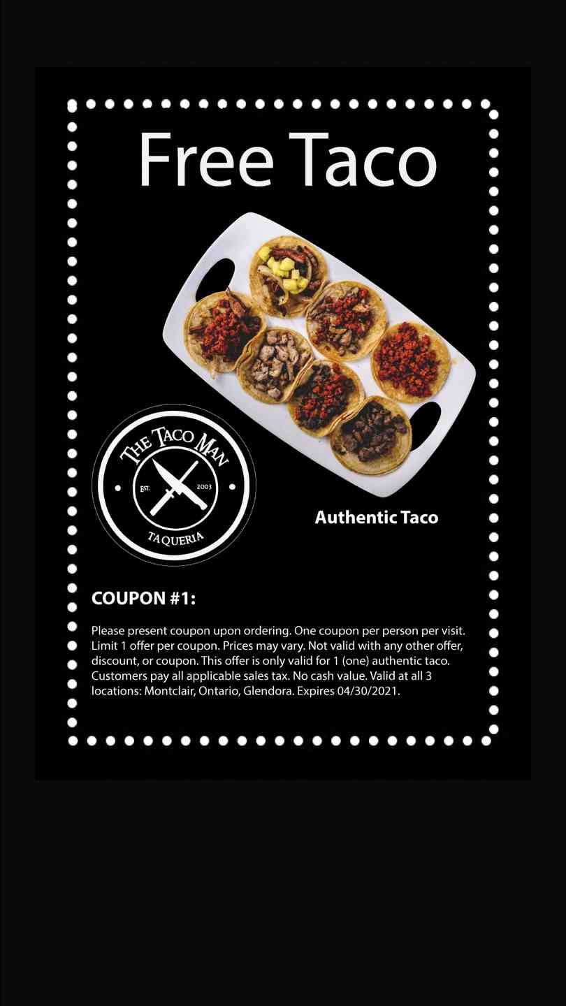Free Taco Promo