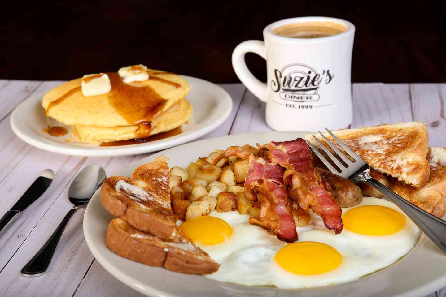 Hungry man's breakfast