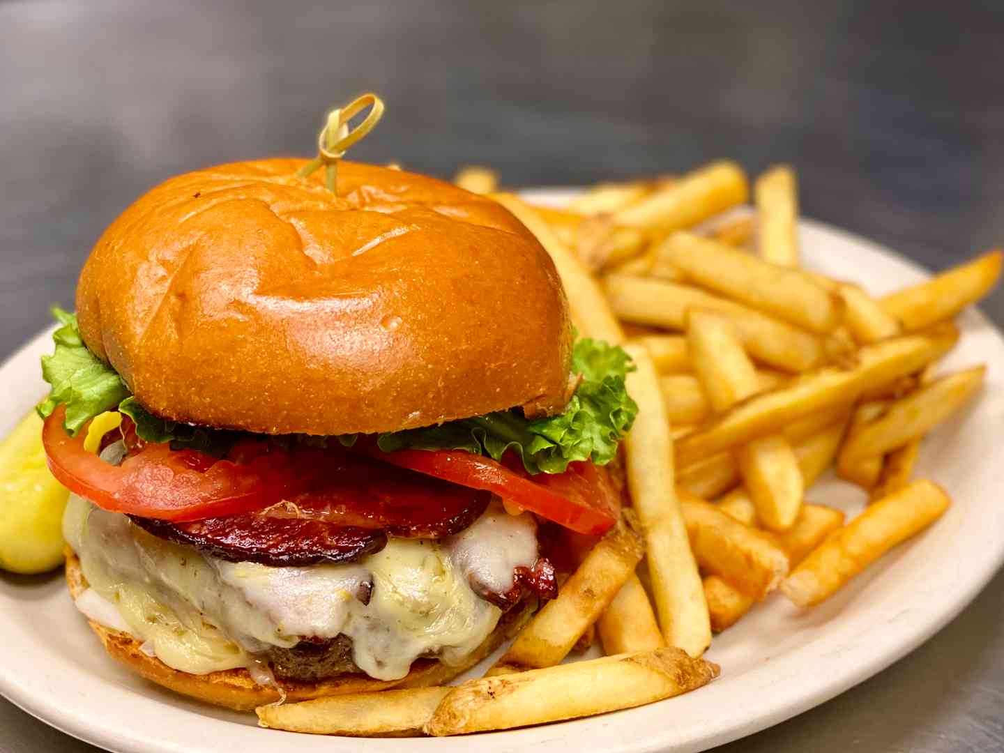 Apple Wood Bacon Cheese Burger