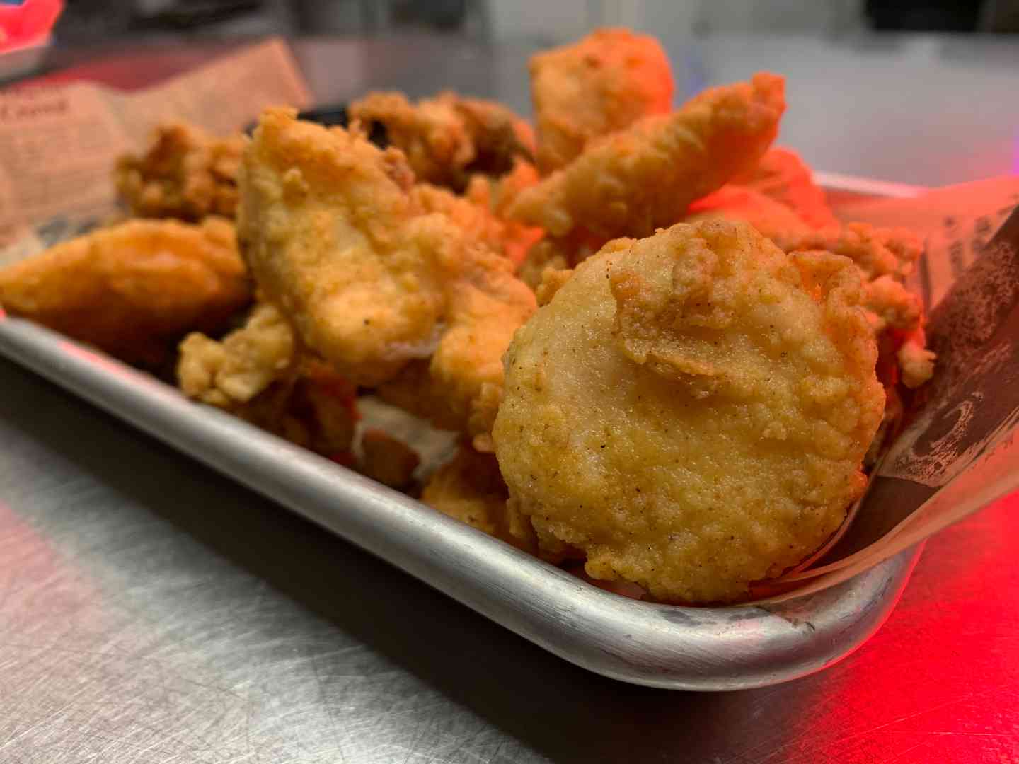 Fried Seafood Platter Dinner Menu Oaked 110 Whiskey & Wine Bar