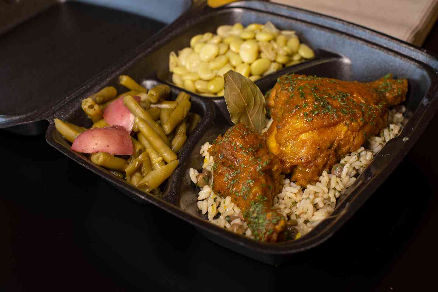 Curry Chicken Green Beans & Lima Beans