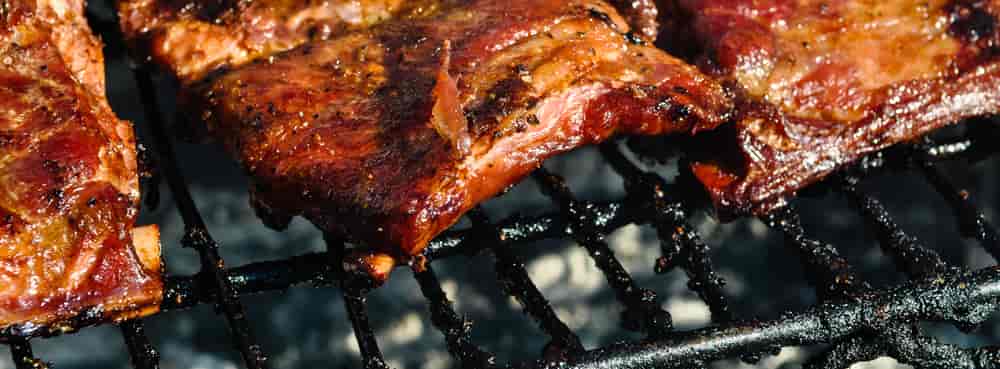 beef on grill