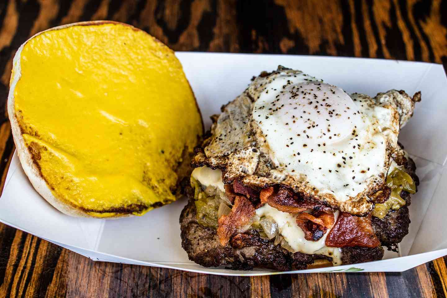 Green Egg + Hamburger