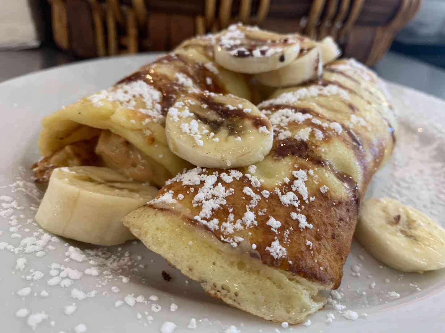 Peanut Butter & Banana Crepes