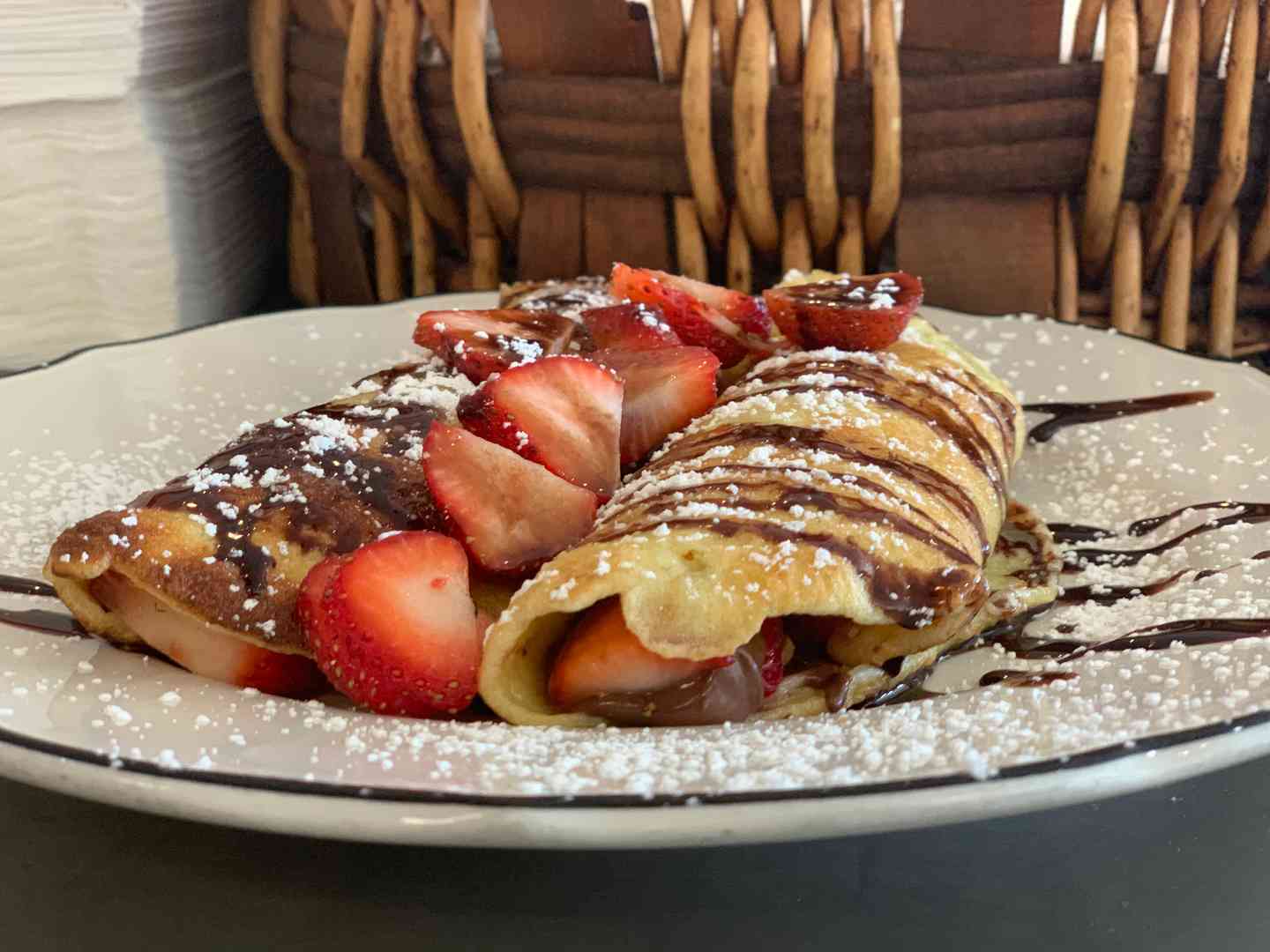 Strawberry & Chocolate Crepes