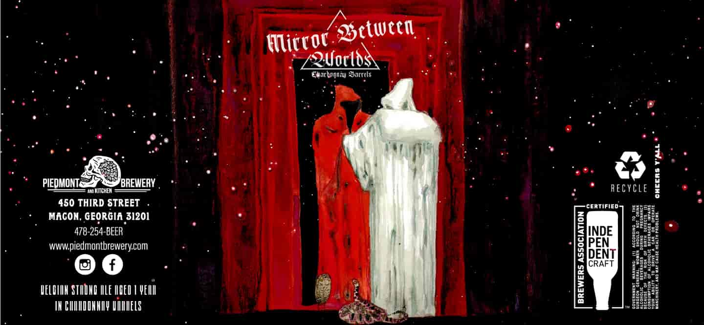 Mirror Between Worlds Chardonnay Barrel Aged Belgian Golden Strong Ale