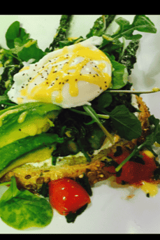 Green and White Toast