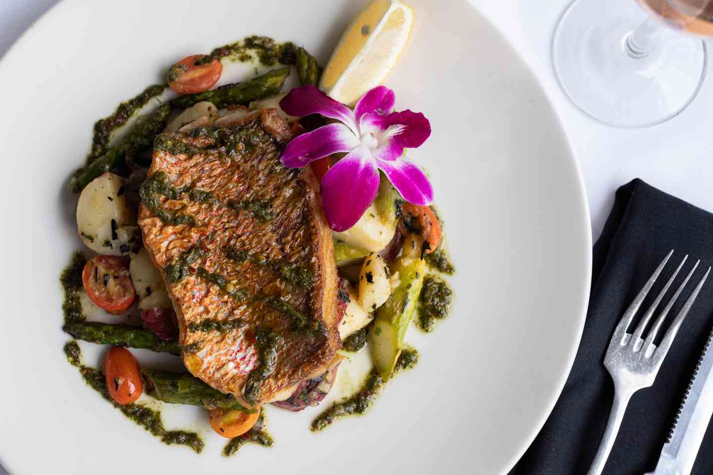 Red Snapper with Sauce Verte