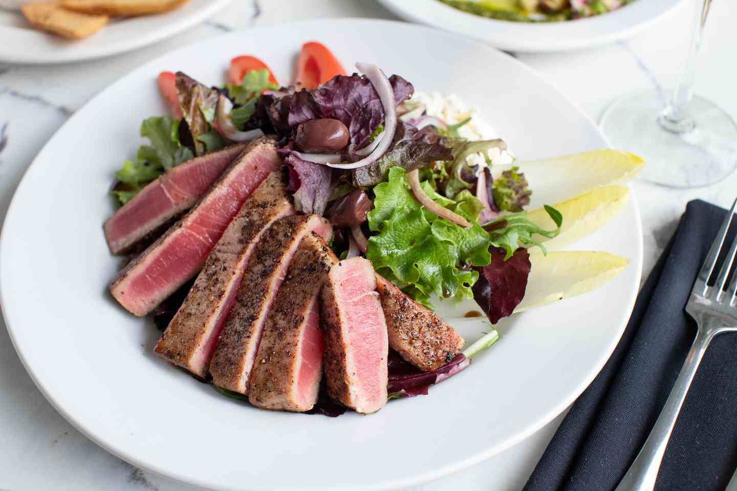 Seared rare ahi tuna