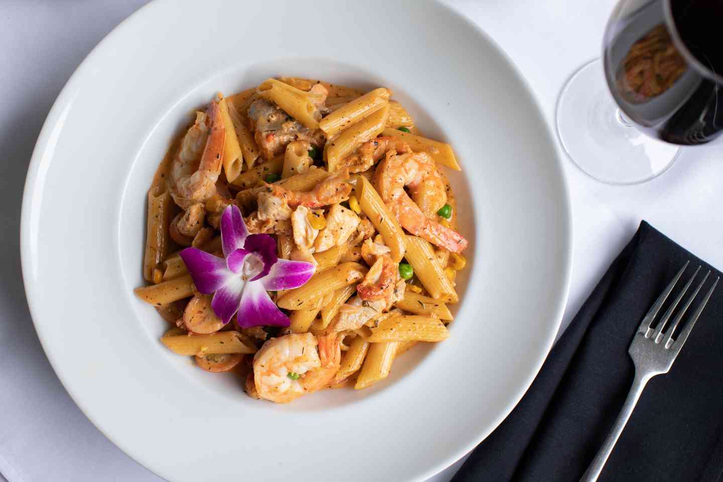 Cajun Seafood Penne Pasta