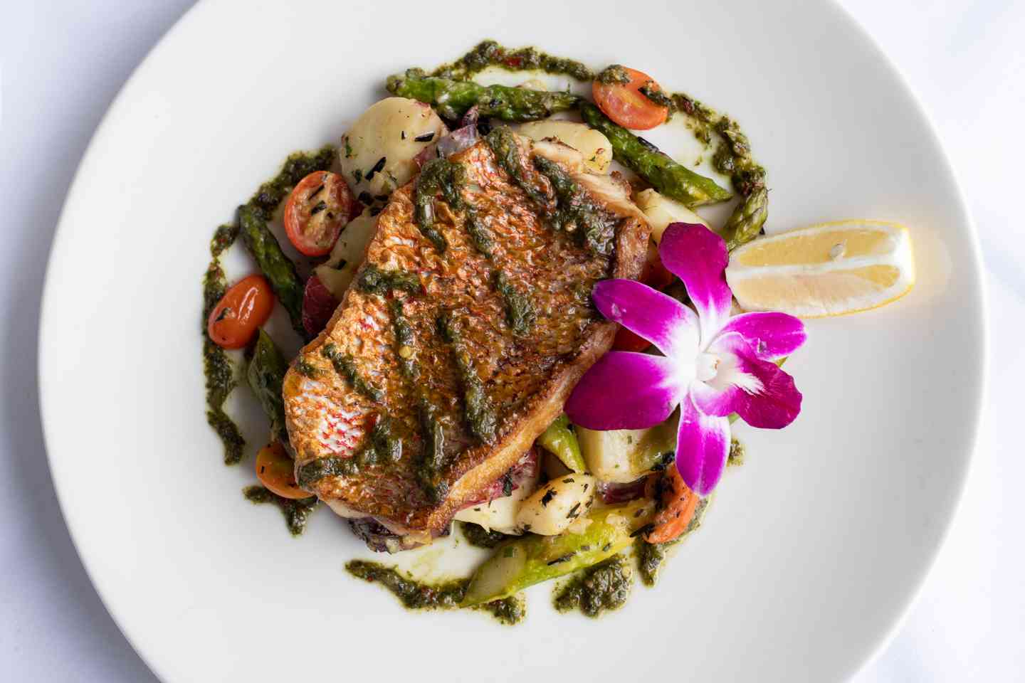 *Red Snapper with Sauce Verte