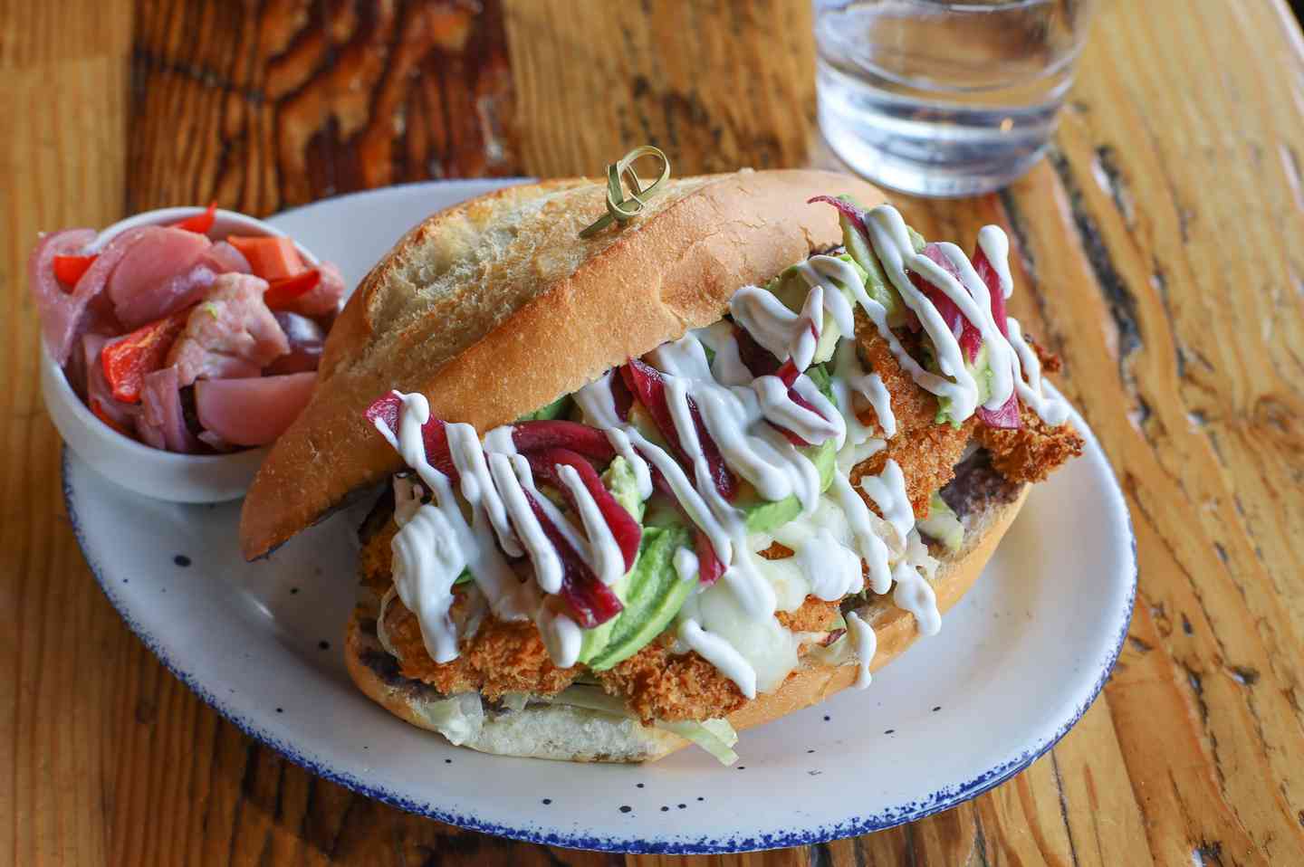 Grilled Adobo Chicken Torta Weekday Lunch Menu The Table American