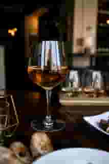 wine glass vertical shot