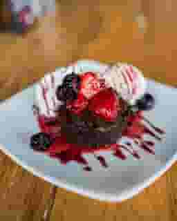 Sangria Brownie Sundae
