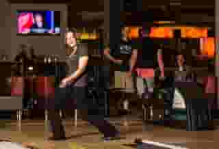 Woman bowling