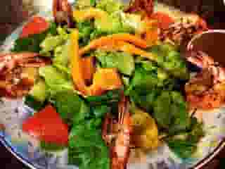 grilled shrimp salald