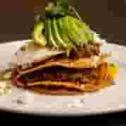 Green Chili Pork Tostada