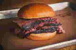 Sliced Brisket Sandwich