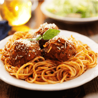 Italian Meatballs with marinara sauce