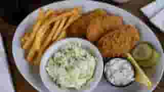 #17 Fish & Chips with French Fries & Cole Slaw