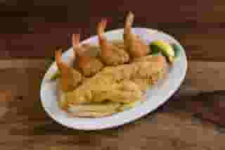 Fried Gulf Shrimp & American Catfish