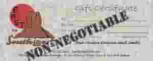 gift certificate