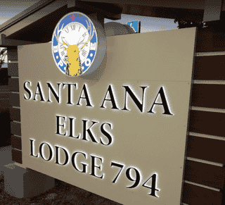 elks street sign