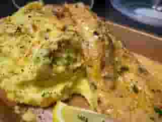 Lemon Cream Baked Fish & Gold Mash