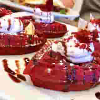 red velvet waffles