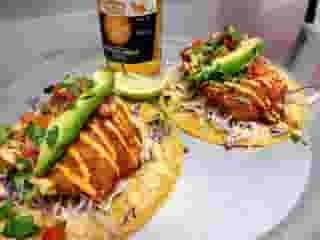 $6.99 Two Baja Fish Taco Plate