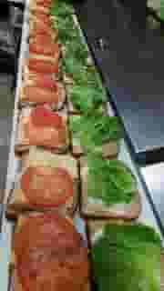 sandwiches being made