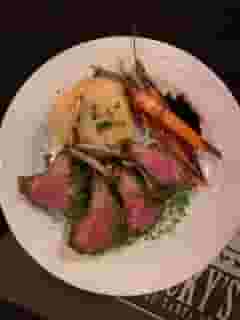 Crusted ParmesanBasil Pesto Lamb Chops Dinner Vicky's Santa Fe