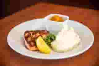 Char-Grilled Salmon