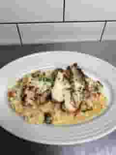 Tomato Basil Chicken Risotto