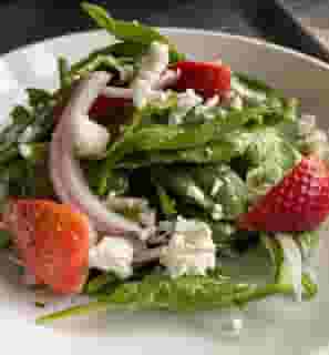 Strawberry and VT Goat Cheese Salad
