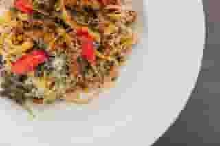 Spiced Wild Boar with Fettuccine