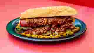 Hot Dog with Chili & Cheese